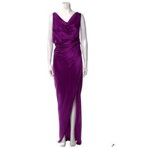 The Sei Silk Draped Gown – Purple – Size 6 – Sold Out